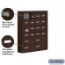 Salsbury Cell Phone Storage Locker - with Front Access Panel - 6 Door High Unit (5 Inch Deep Compartments) - 16 A Doors (15 usable) and 4 B Doors - Bronze - Surface Mounted - Master Keyed Locks